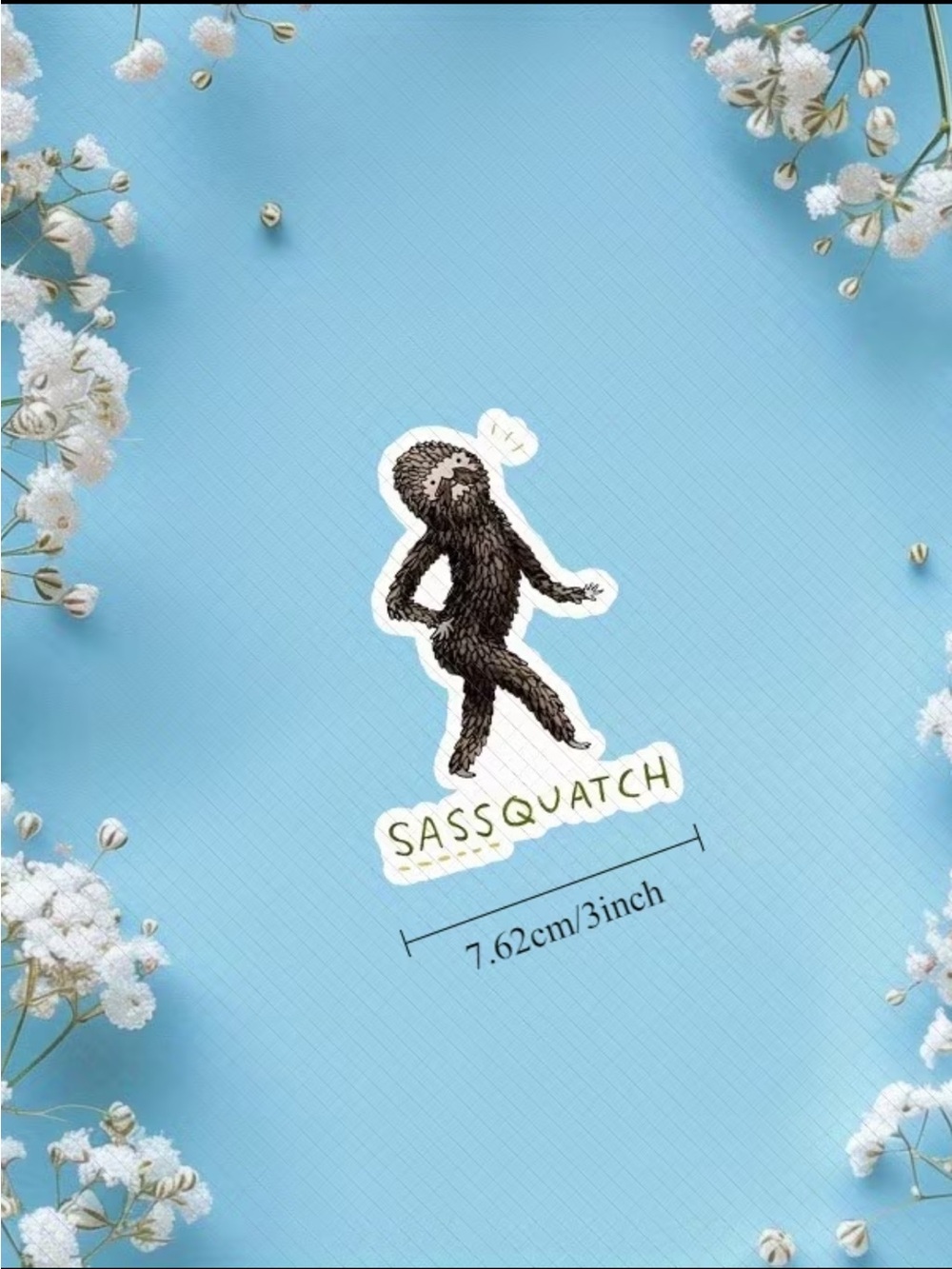 NEW Sassquatch Sticker 4.5” x 3”